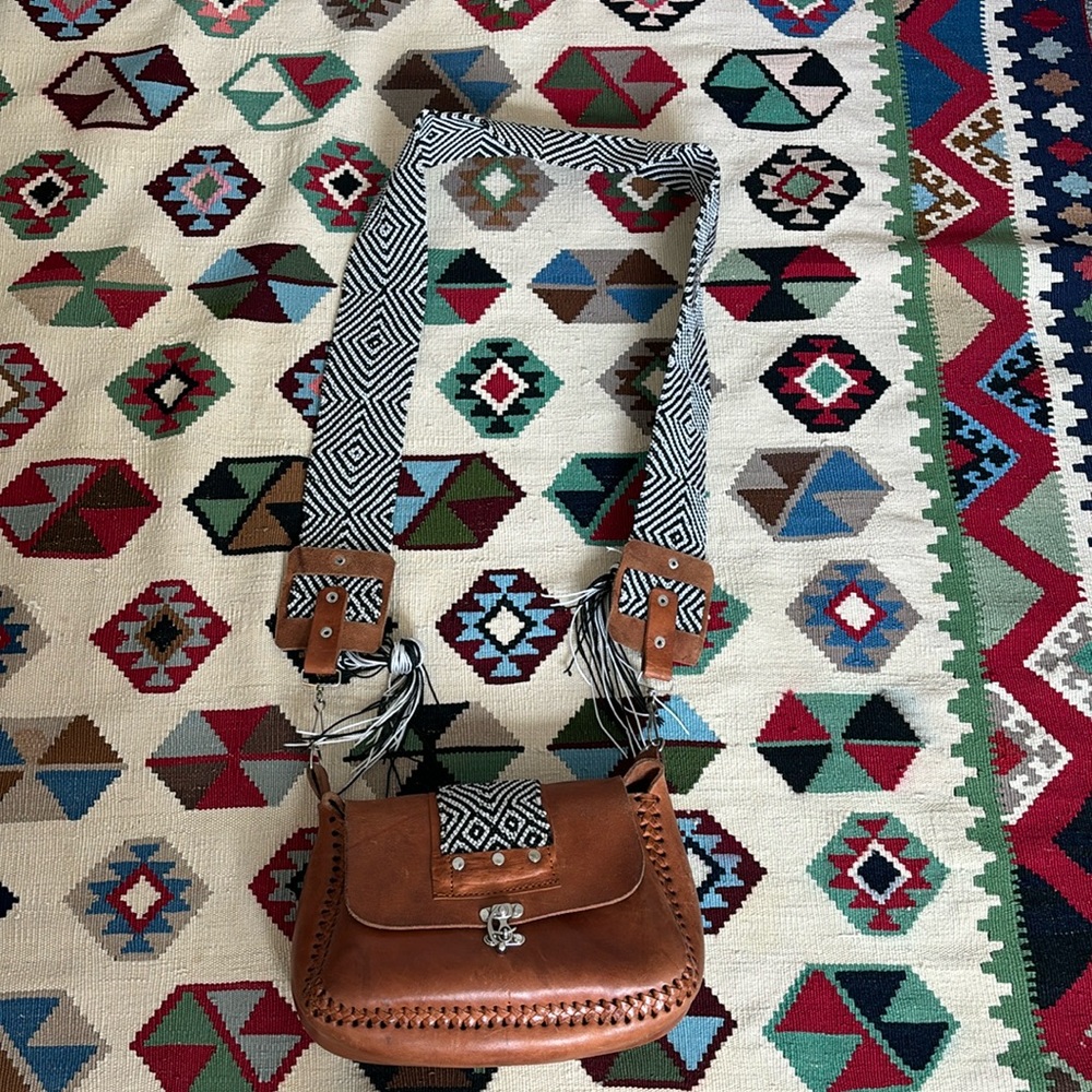 Handmade leather purse.  One of a kind!
